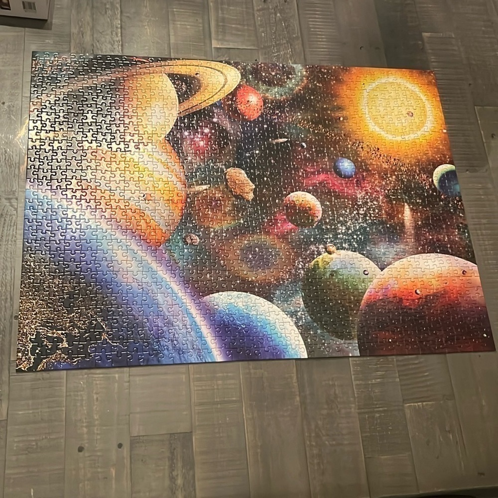 Last Chance Nattork Outer Space Planets Jigsaw Puzzle 1000 PCS Solar System